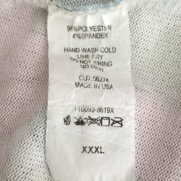 Honeyme Curvy Retro Mod Floral Tunic Tee Top V-Neck Short Sleeve - Picture 5 of 5